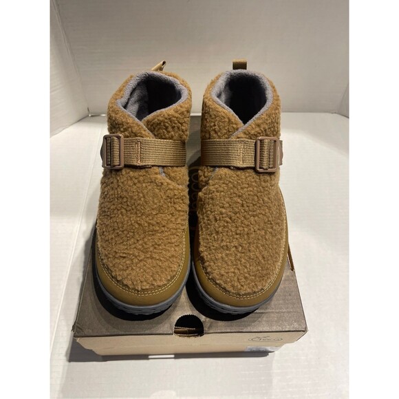 Chaco Big Kids Ramble Fluff Shoes Natural Brown Size 5M New In Box - Picture 5 of 9